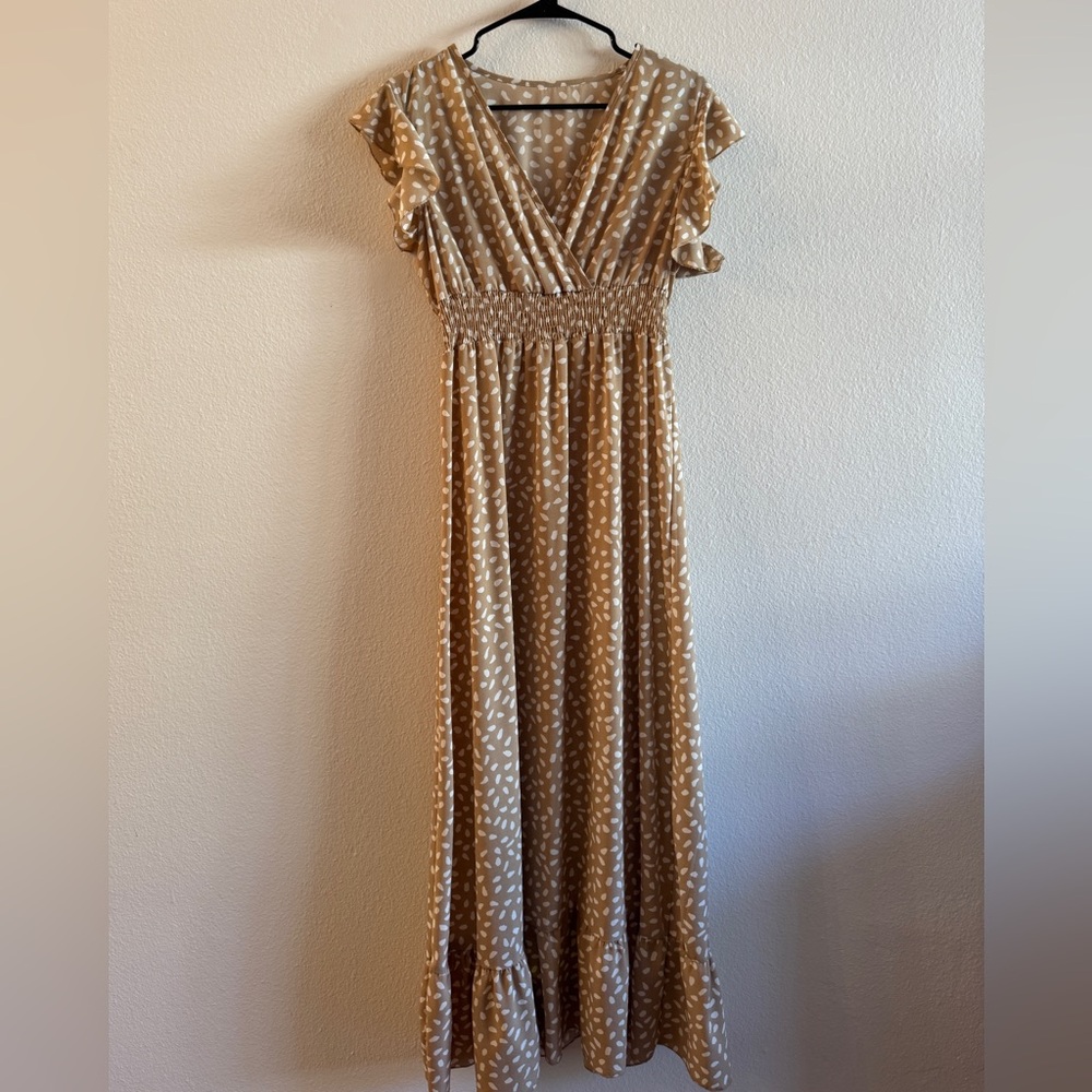 Tan Maxi Dress